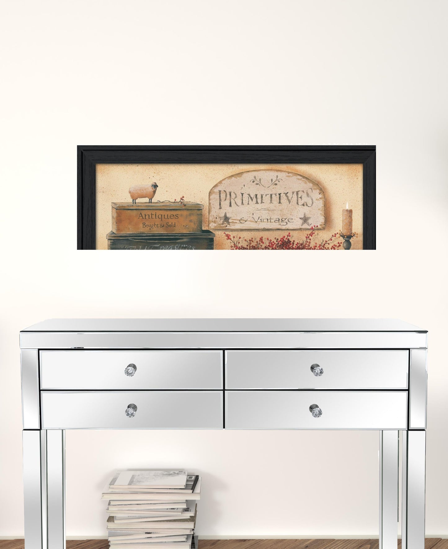 Primitives & Vintage 1 Black Framed Print Wall Art