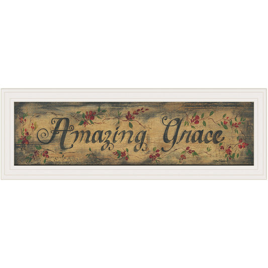 Amazing Grace 11 White Framed Print Wall Art