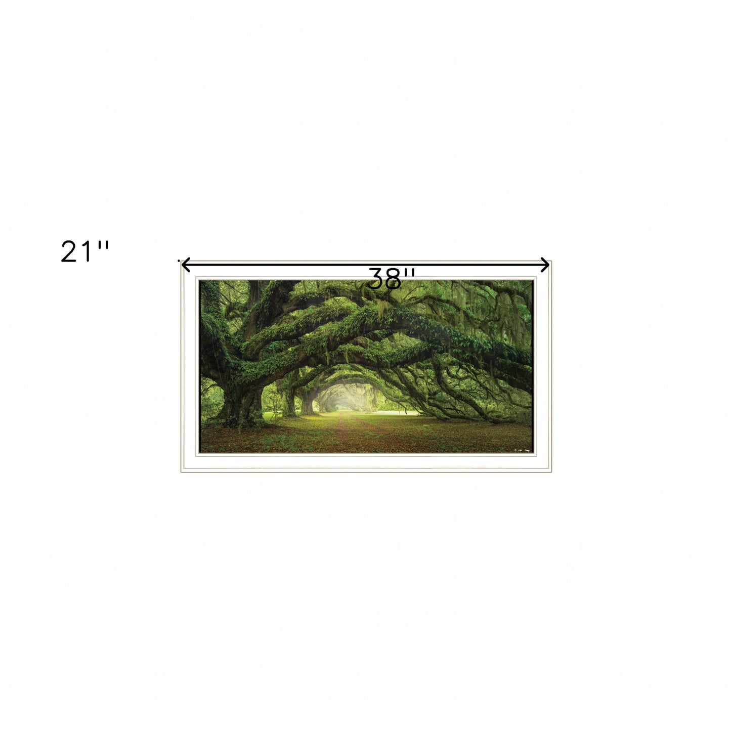 Passage 2 White Framed Print Wall Art