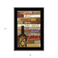 Wine With Friends Black Framed Print Wall Art