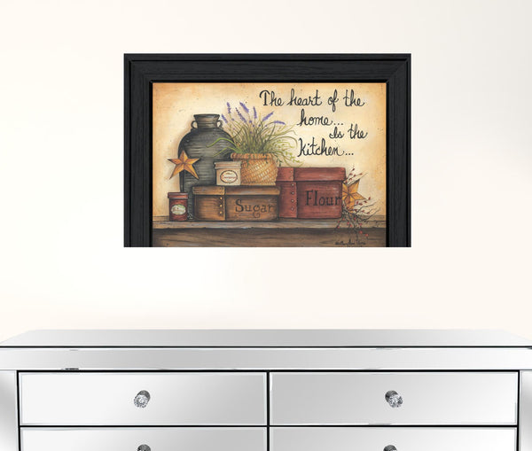 Heart of the Home 7 Black Framed Print Kitchen Wall Art