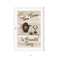 Tea Time is Friends Time 1 White Framed Print Kitchen Wall Art