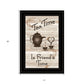 Tea Time is Friends Time 2 Black Framed Print Kitchen Wall Art