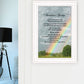 Rainbow Bridge 1 White Framed Print Wall Art