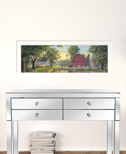 The Road Home 10 White Framed Print Wall Art