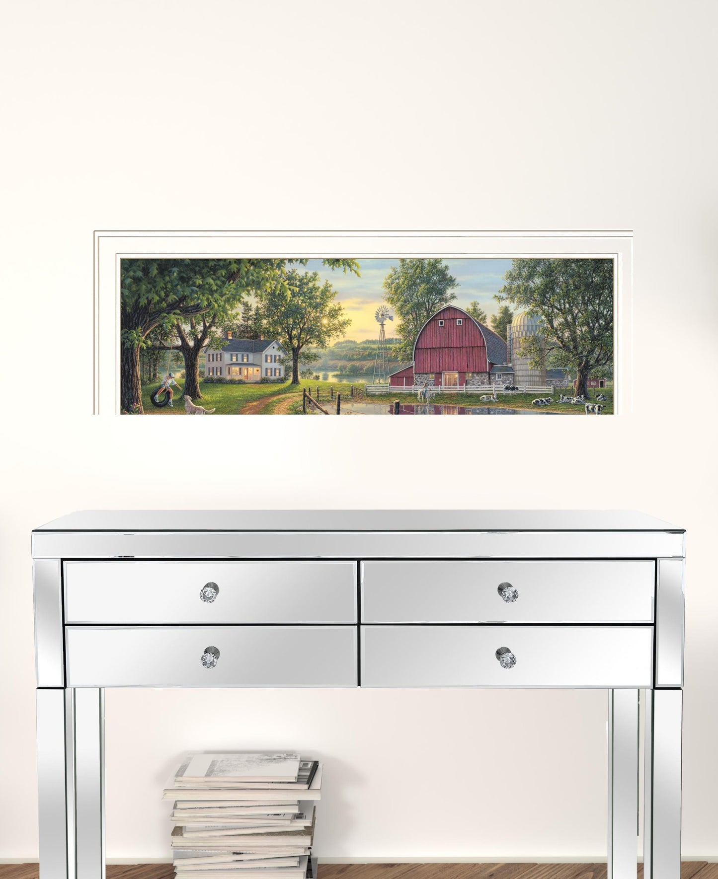 The Road Home 13 White Framed Print Wall Art