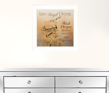 Set Of Two Music 1 White Framed Print Wall Art