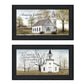 Set Of Two Amazing Grace 3 Black Framed Print Wall Art