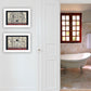 Set Of Two Hot Bath 4 White Framed Print Wall Art