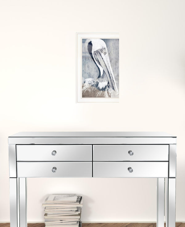 Pelican 1 White Framed Print Kitchen Wall Art