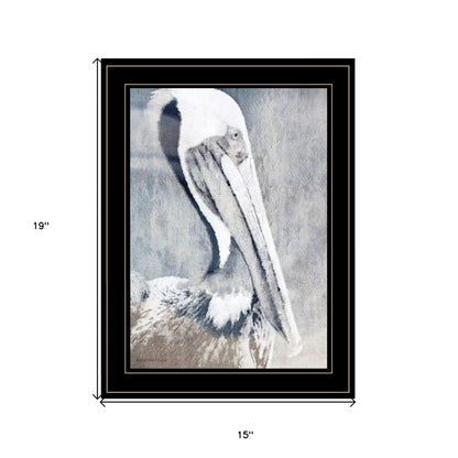 Pelican 2 Black Framed Print Wall Art