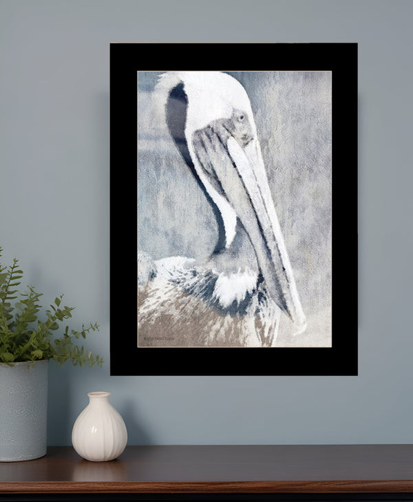 Pelican 3 Black Framed Print Kitchen Wall Art