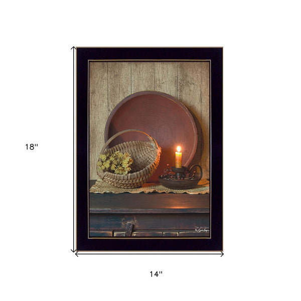 The Red Bowl 2 Black Framed Print Wall Art