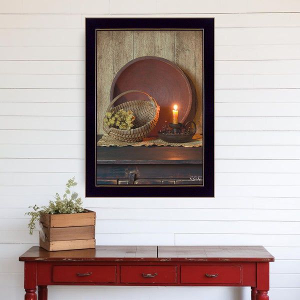 The Red Bowl 2 Black Framed Print Wall Art