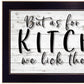 We Lick The Spoon 3 Black Framed Print Wall Art