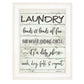 Laundry 1 White Framed Print Wall Art