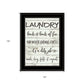 Laundry 2 Black Framed Print Bathroom Wall Art