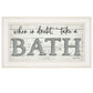 When in Doubt Take a Bath 2 White Framed Print Bathroom Wall Art