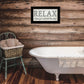 Relax 4 Black Framed Print Wall Art