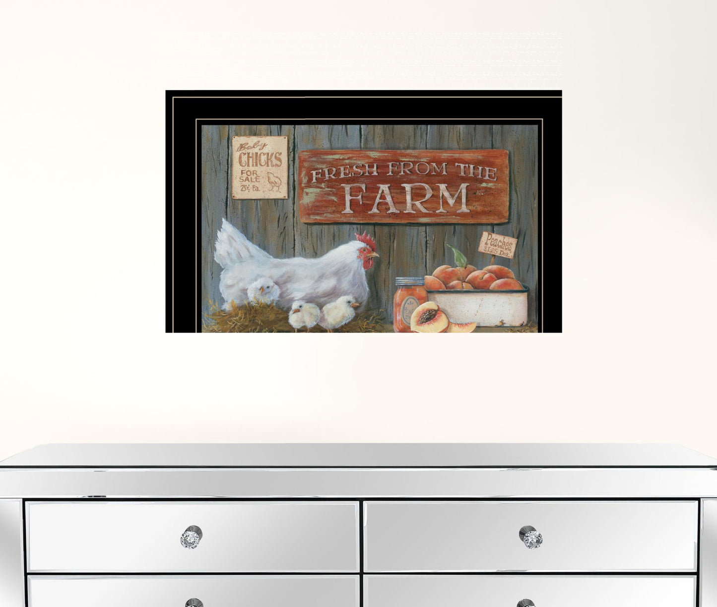 Fresh From The Farm 3 Black Framed Print Wall Art