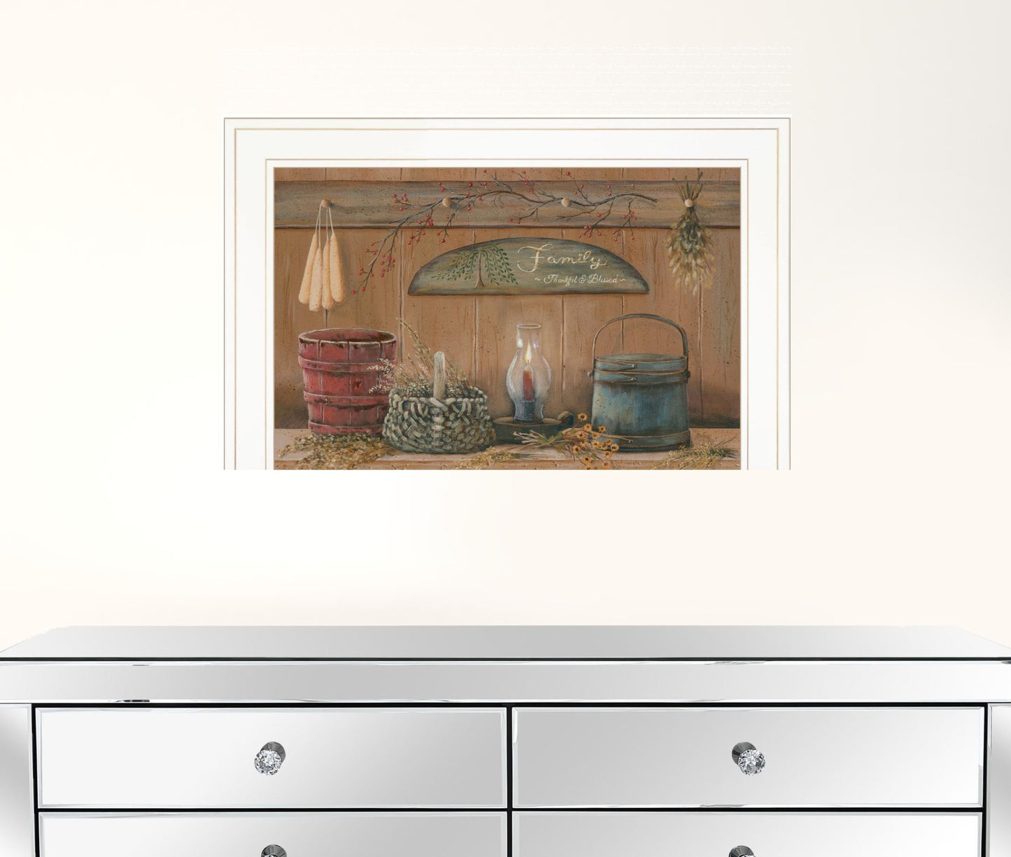 Treasures On The Shelf I 2 White Framed Print Wall Art