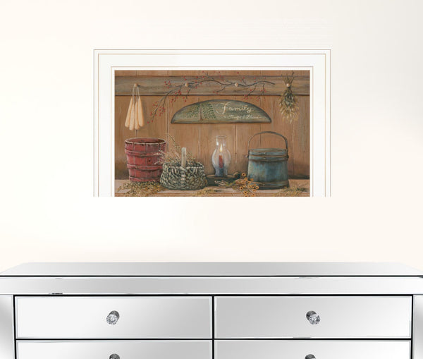 Treasures on the Shelf I 2 White Framed Print Wall Art