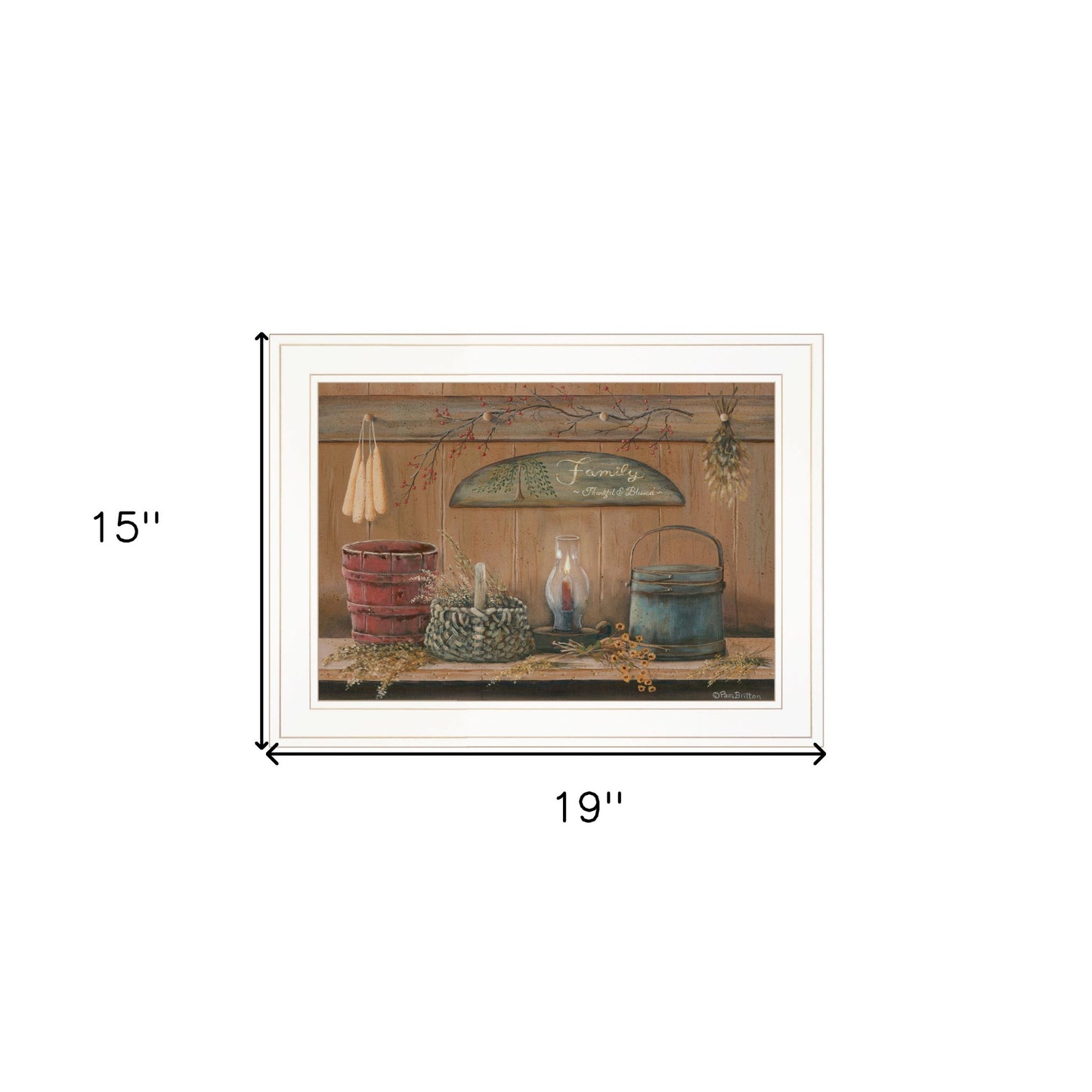 Treasures On The Shelf I 2 White Framed Print Wall Art