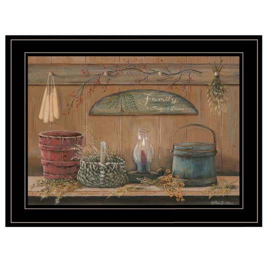 Treasures On The Shelf I 3 Black Framed Print Wall Art