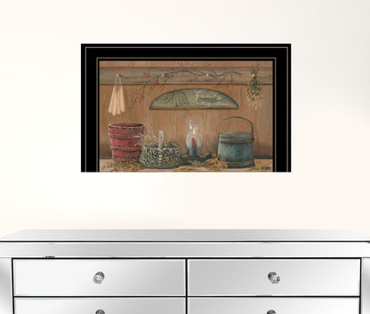 Treasures on the Shelf I 3 Black Framed Print Wall Art