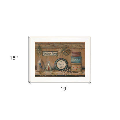 Treasures On The Shelf II 2 White Framed Print Wall Art