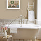 Farmhouse Bath I 2 White Framed Print Bathroom Wall Art