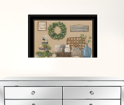 Farmhouse Bath I 3 Black Framed Print Bathroom Wall Art