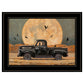 Harvest Moon 4 Black Framed Print Wall Art