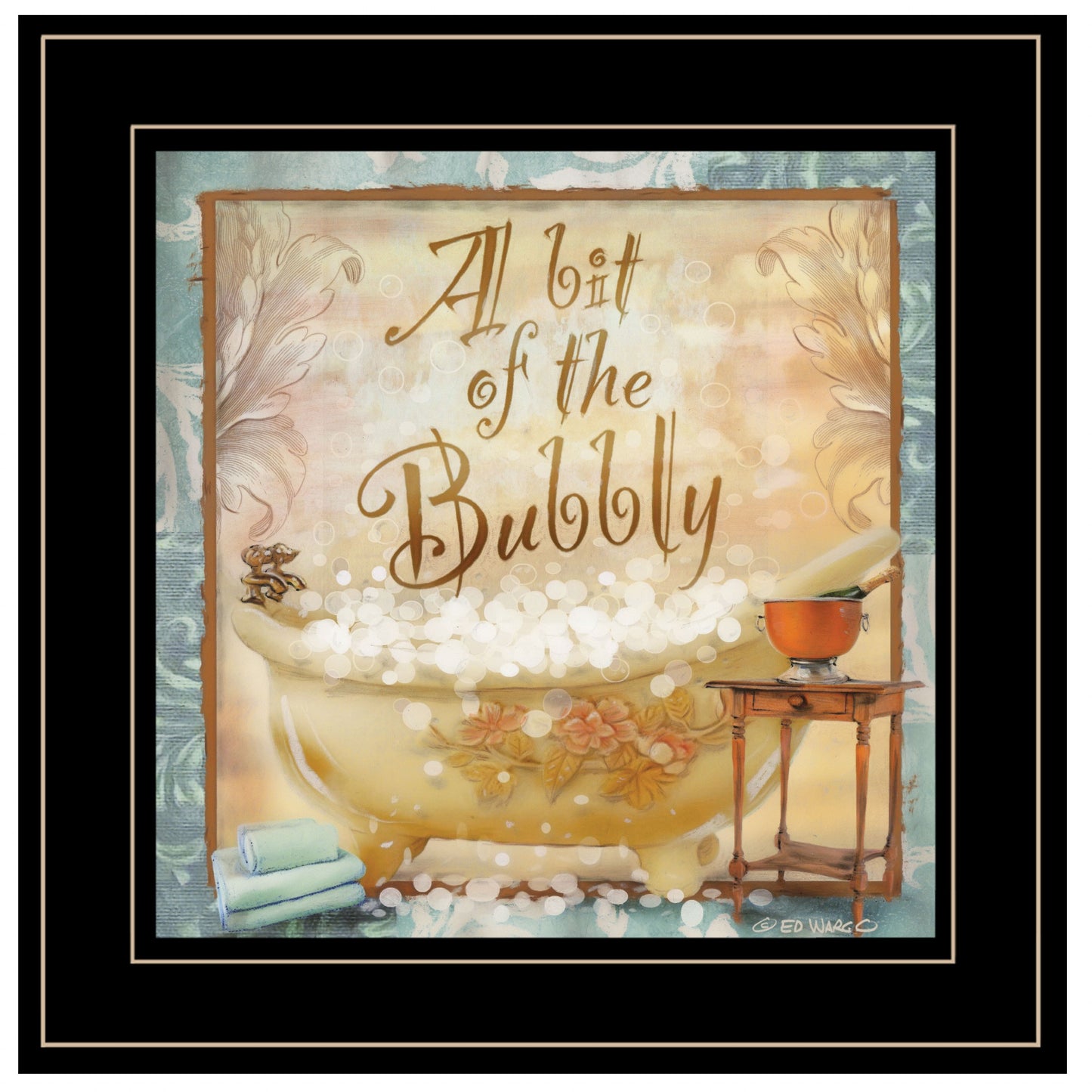 A Bit Of Bubbly 2 Black Framed Print Wall Art