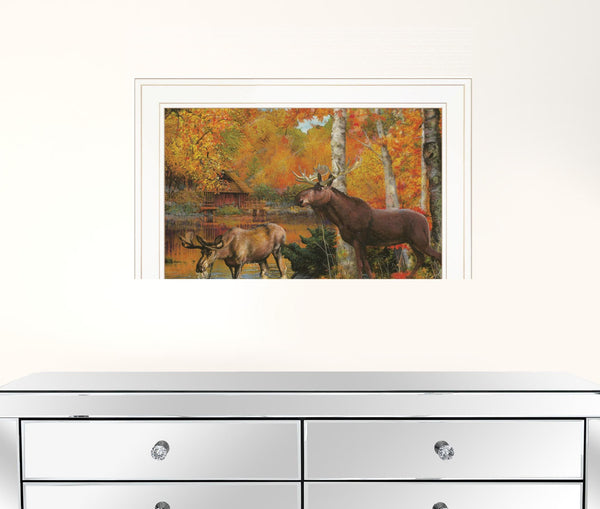 Peaceful Retreat 2 White Framed Print Wall Art