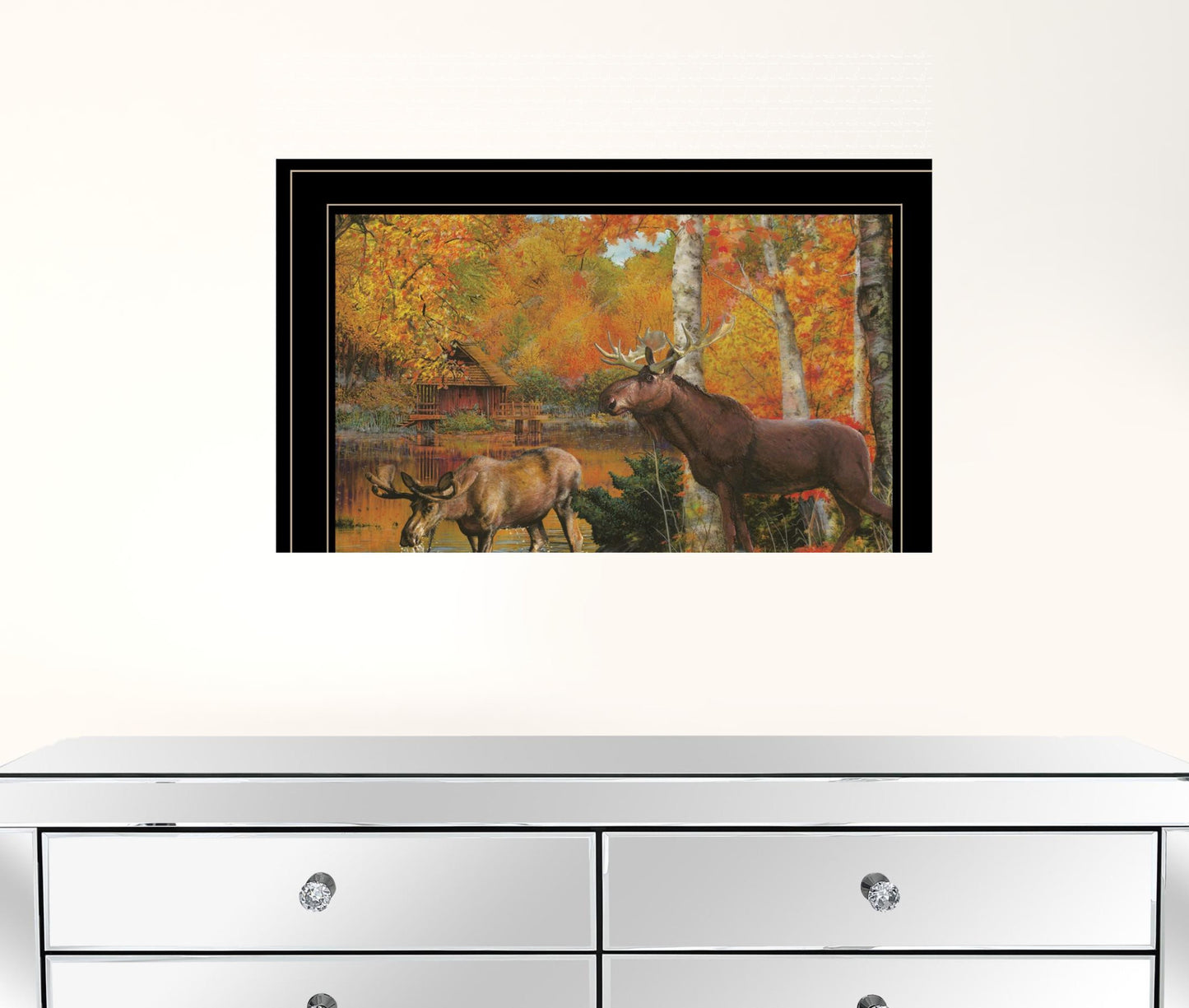 Peaceful Retreat 3 Black Framed Print Wall Art