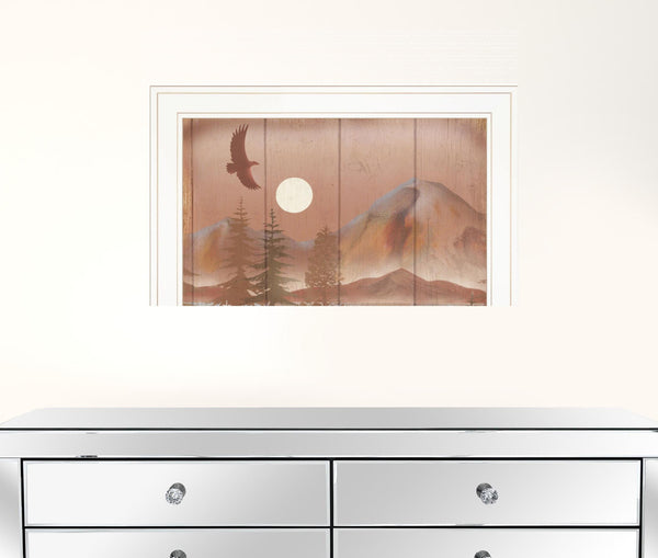 Full Moon I 1 White Framed Print Wall Art