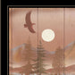 Full Moon I 2 Black Framed Print Wall Art