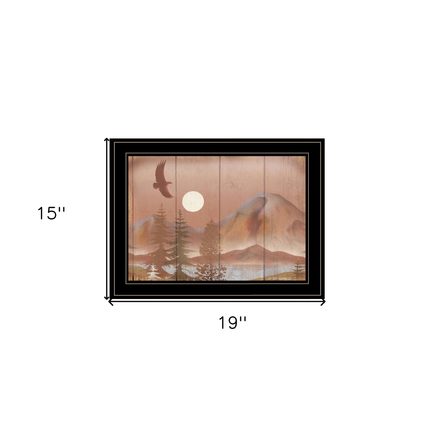 Full Moon I 2 Black Framed Print Wall Art