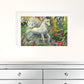 Rainbow Unicorn 2 White Framed Print Wall Art