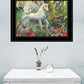 Rainbow Unicorn 3 Black Framed Print Wall Art