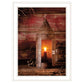 Tinners Lantern 1 White Framed Print Wall Art