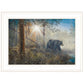 Shadow in the Mist Collection 1 White Framed Print Wall Art