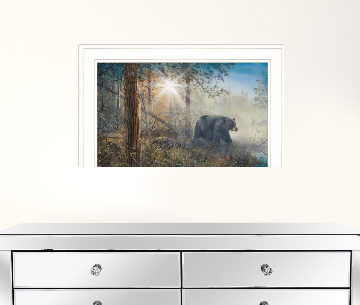 Shadow in the Mist Collection 1 White Framed Print Wall Art