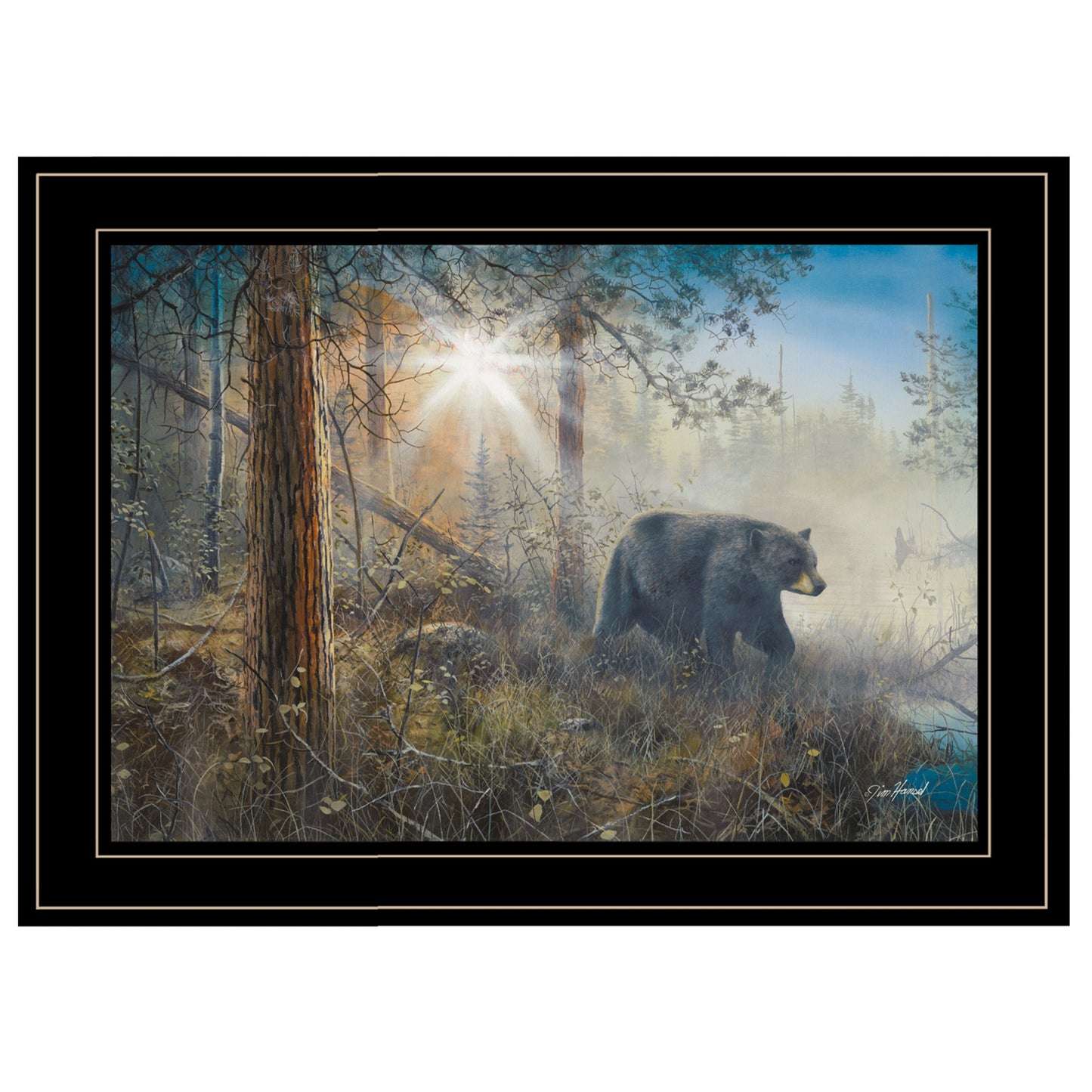 Shadow in the Mist Collection 2 Black Framed Print Wall Art