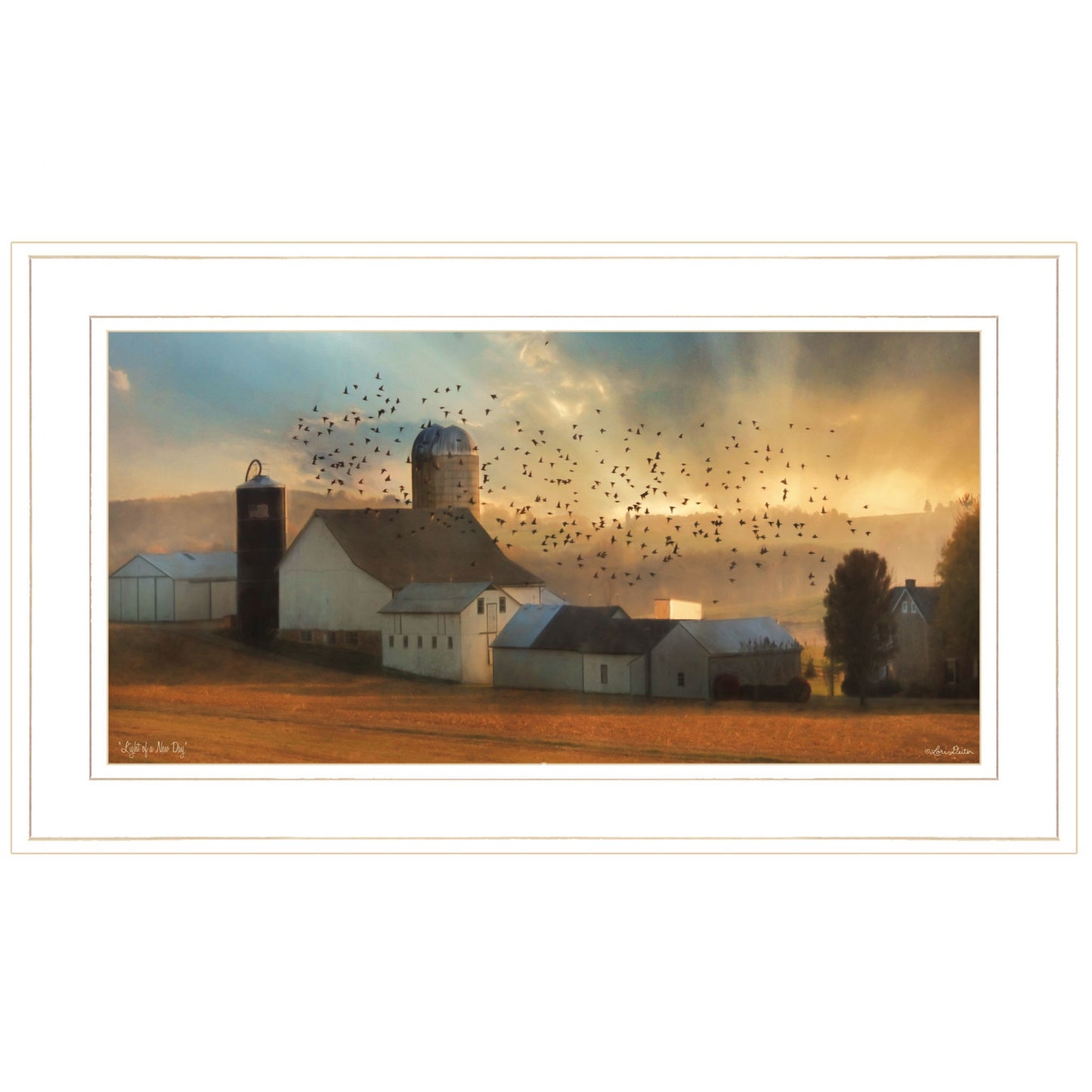 Light Of A New Day 2 White Framed Print Wall Art