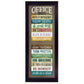 Office Rules 6 Black Framed Print Wall Art