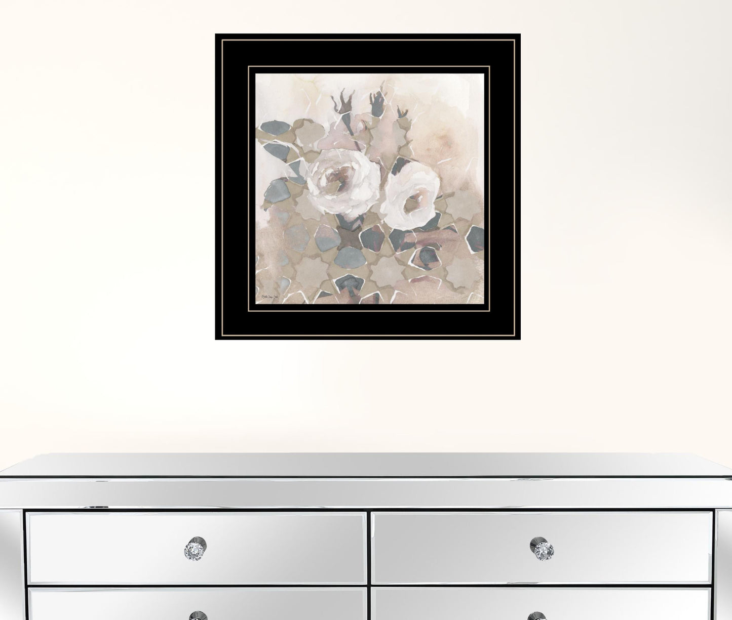 Transitional Blooms I 3 Black Framed Print Wall Art