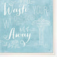 Set Of Three Wash 3 White Framed Print Bathroom Wall Art