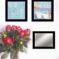 Set Of Three Wash 5 Black Framed Print Bathroom Wall Art